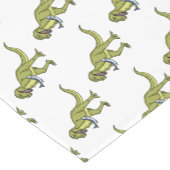 Funny T rex dinosaur illustratie Korte Tafelloper (Hoek)