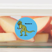 Funny T rex dinosaur illustratie Labels (Aangebracht)