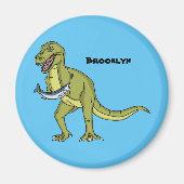 Funny T rex dinosaur illustratie Magneet (Voorkant)