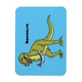 Funny T rex dinosaur illustratie Magneet (Verticaal)