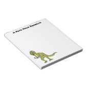 Funny T rex dinosaur illustratie Notitieblok (Schuin)