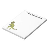 Funny T rex dinosaur illustratie Notitieblok (Linkerzijde)