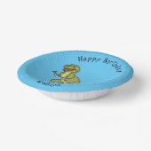 Funny T rex dinosaur illustratie Papieren Kommen (Gebogen)