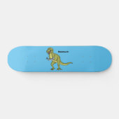 Funny T rex dinosaur illustratie Persoonlijk Skateboard (Horizontaal)