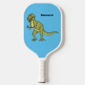 Funny T rex dinosaur illustratie Pickleball Paddle (Achterkant)