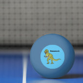 Funny T rex dinosaur illustratie Pingpongbal (Net)