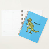 Funny T rex dinosaur illustratie Planner (Display)