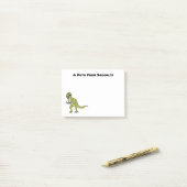 Funny T rex dinosaur illustratie Post-it® Notes (Op bureau)