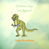 Funny T rex dinosaur illustratie Raamsticker (Vel 3)