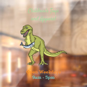 Funny T rex dinosaur illustratie Raamsticker (Vel 2)
