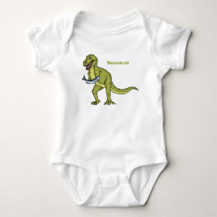 Funny T rex dinosaur illustratie Romper