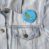 Funny T rex dinosaur illustratie Ronde Button 5,7 Cm (In situ)