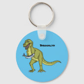 Funny T rex dinosaur illustratie Sleutelhanger (Voorkant)