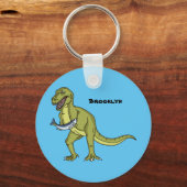 Funny T rex dinosaur illustratie Sleutelhanger (Voorkant)