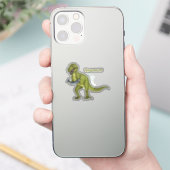 Funny T rex dinosaur illustratie Sticker (Telefoon)