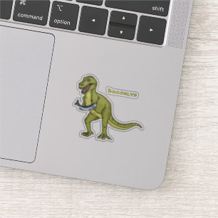 Funny T rex dinosaur illustratie Sticker