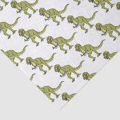 Funny T rex dinosaur illustratie Tissuepapier (Detail)