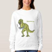 Funny T rex dinosaur illustratie Trui (Voorkant)