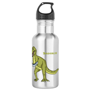Funny T rex dinosaur illustratie Waterfles