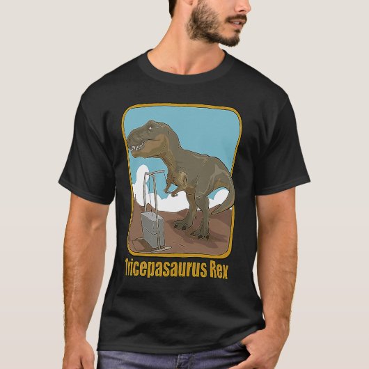 Funny T Rex Dinosaur I'm Unstoppable Bodybuilding T-shirt (Voorkant)