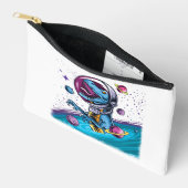Funny T-Rex Dinosaur in de ruimte Etui (Open)