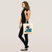 Funny T-Rex Dinosaur in de ruimte Tote Bag (Voorkant (model))