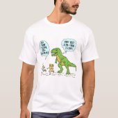 Funny T Rex Dinosaur Jurassic Pun Humoureuze Citaa T-shirt (Voorkant)