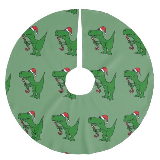 Funny T-rex Dinosaur kerstboomrok Kerstboom Rok (Voorkant)