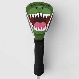 Funny T Rex dinosaur mouth cartoon Golfheadcover