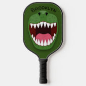 Funny T Rex dinosaur mouth cartoon Pickleball Paddle (Voorkant)