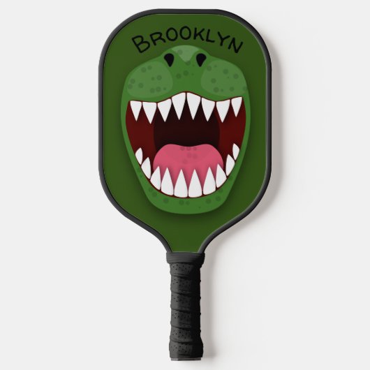 Funny T Rex dinosaur mouth cartoon Pickleball Paddle (Voorkant)