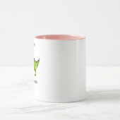 Funny T-Rex Dinosaur Pa doet God bestaan atheïst Mok (Midden)