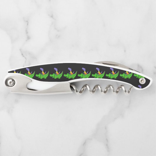 Funny T-rex Dinosaur Riding Alligator Kurkentrekker (Voorkant)