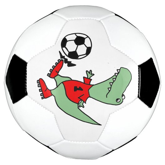Funny T-rex Dinosaur-speldensport Voetbal (Gedraaid)