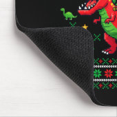 Funny T-rex Dinosaur Ugly Christmas Pajama Xmas Muismat (Hoek)