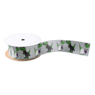 Funny T-rex Dinosaur Wedding Ribbon Satijnen Lint