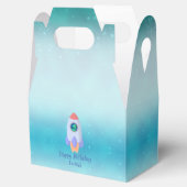 Funny T-rex dinosaurus raket School kind Verjaarda Bedankdoosjes (Geopend)