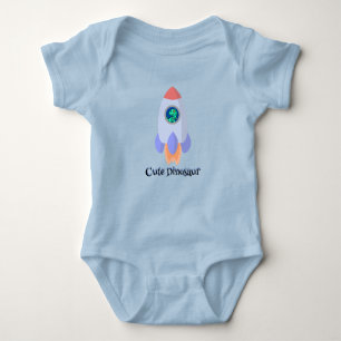 Funny T-rex dinosaurus raket School kind Verjaarda Romper