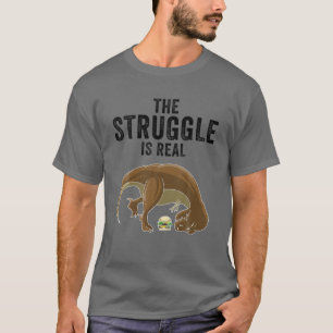 Funny T-rex Hamburger Gift Cool de Struggle is Re T-shirt