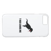 Funny T-Rex houdt van me Case-Mate iPhone Case (Achterkant (Horizontaal))