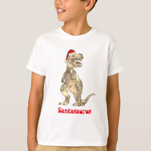 Funny T Rex Santa Kerstmis Dinosaur Xmas Humor T-shirt