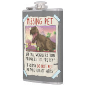 Funny T Rex Tshirt, Funny Missing Pet Tee, Dinosau Heupfles (Links)