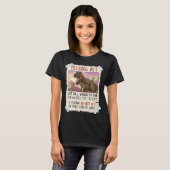 Funny T Rex Tshirt, Funny Missing Pet Tee, Dinosau T-shirt (Voorkant volledig)