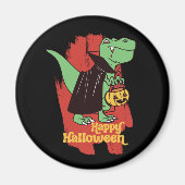 Funny T Rex Vampire Trick or treat Happy Halloween Magneet (Voorkant)