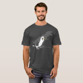 Funny T-rex White Budgie Birb memes Cute Parrot T-shirt (Voorkant volledig)