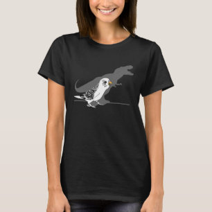 Funny T-Rex White Budgie Birb Memes Cute Screaming T-shirt