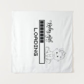 Funny T-shirt Baby Zwangerschap Kind Moeder Wandkleed (Voorkant (horizontaal))