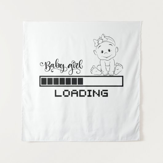 Funny T-shirt Baby Zwangerschap Kind Moeder Wandkleed (Voorkant)