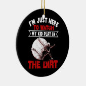 Funny T-shirt Ball Mam Baseball Game Keramisch Ornament (Rechts)