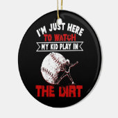Funny T-shirt Ball Mam Baseball Game Keramisch Ornament (Links)